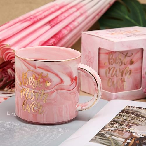 Miniatura 2 de Taza con texto en inglés "Best Mom Ever", ideal para los amantes del café, regalos y regalos para el Día de la Madre, taza única