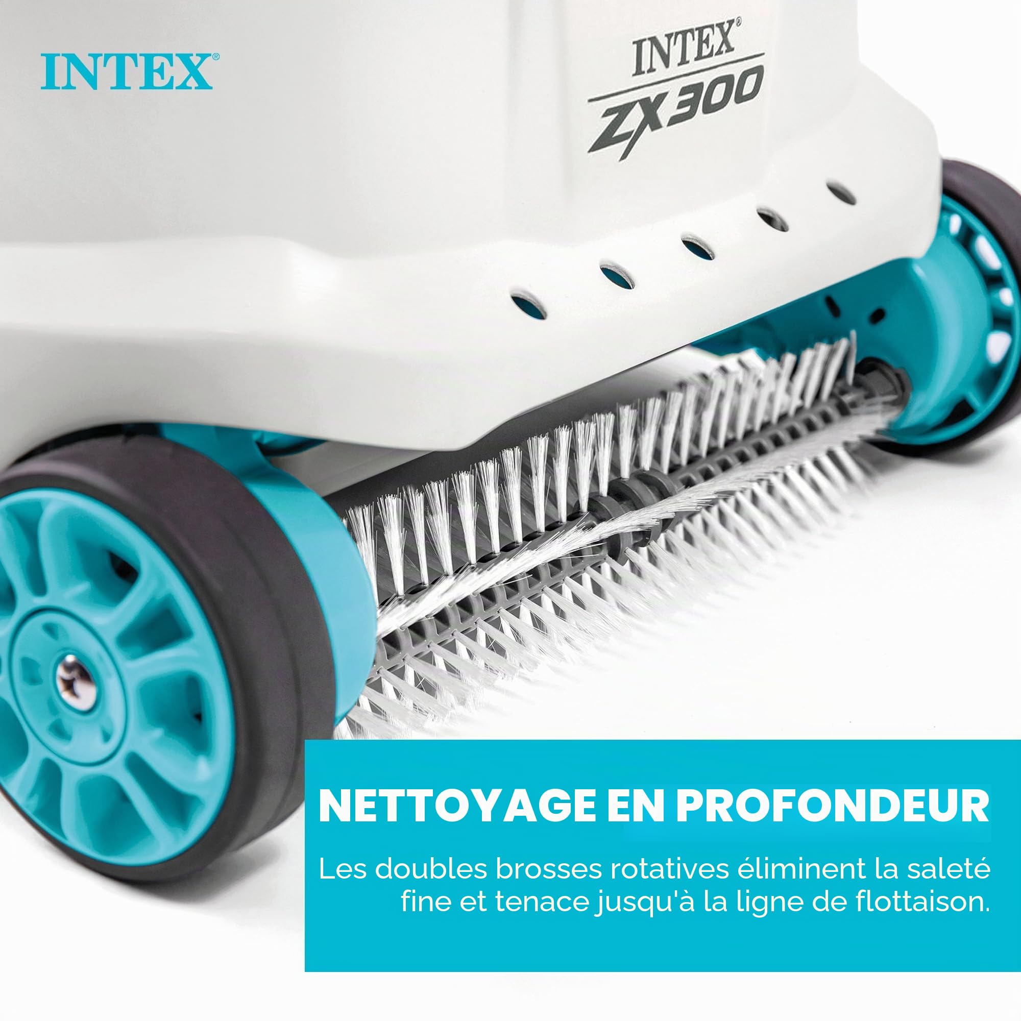 Intex 28005E ZX300 Deluxe Nettoyeur Automatique de Piscine, Gris