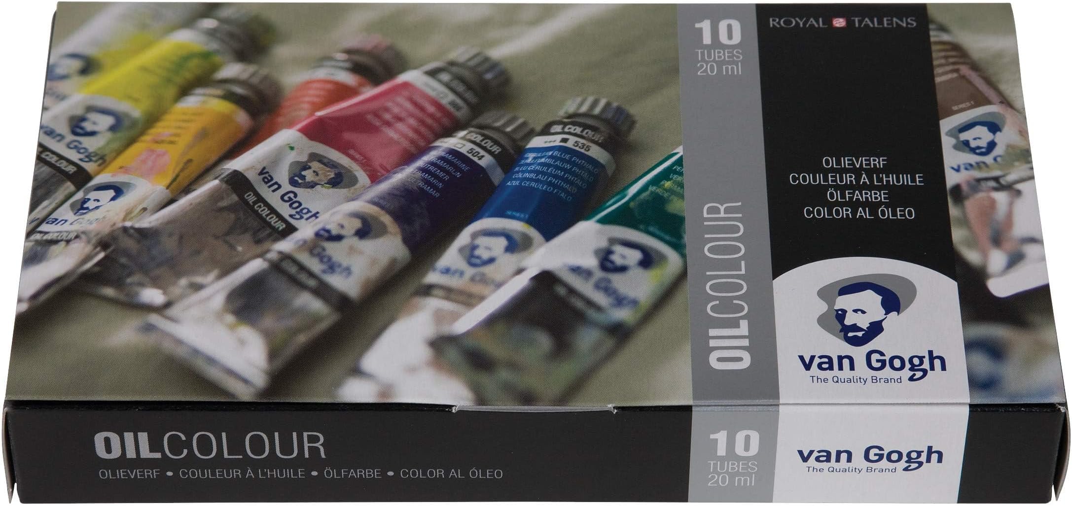 Oil Color Paint, 10x20ml Tubes, Basic Set