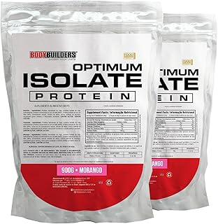 Kit 2x Whey Protein Optimum Isolate Chocolate 900g - Bodybuilders