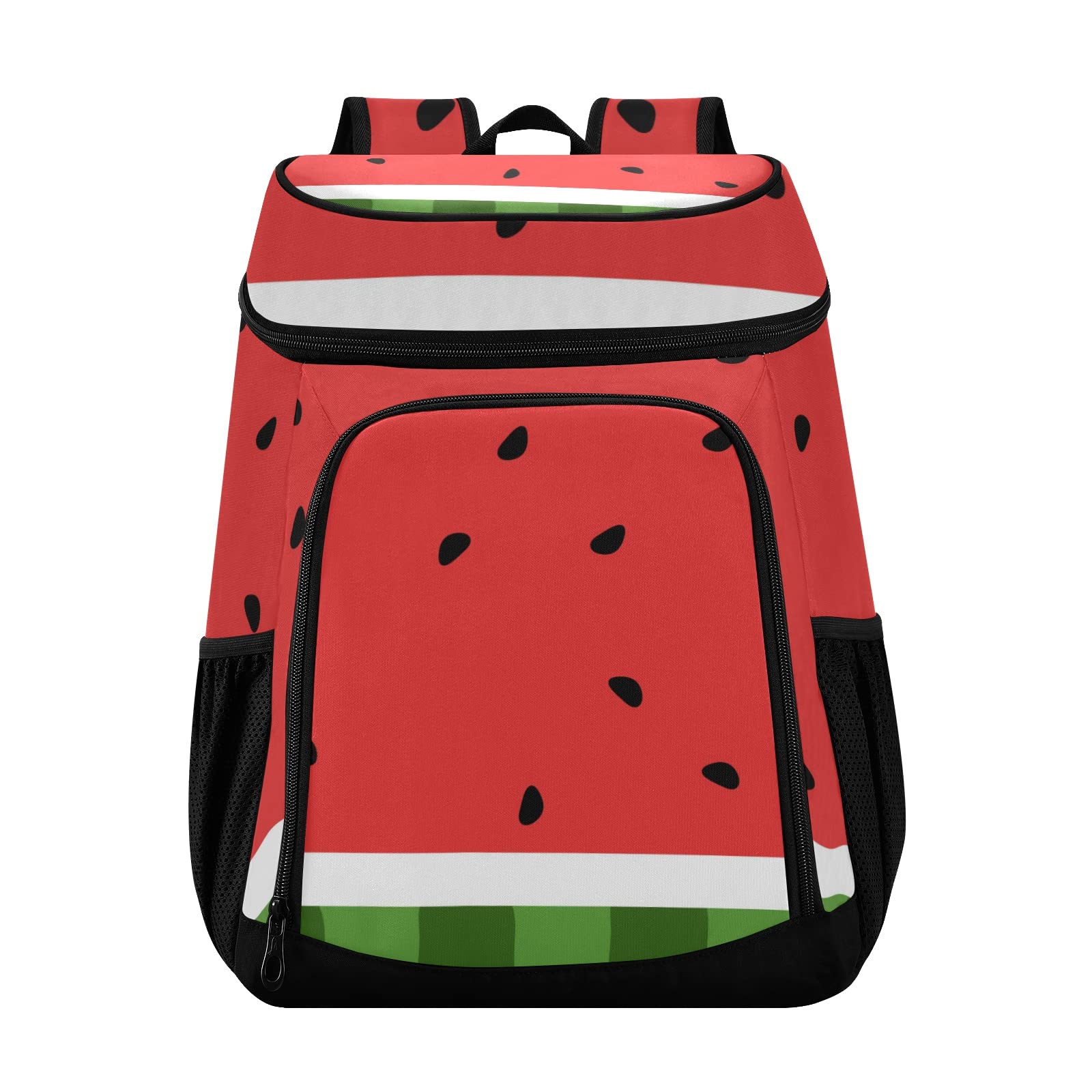Watermelon Sedds Cooler Backpack Insulated Leak Proof Lunch Backpack 36 Cans Portable Cooler for Beach Picnic Shopping Camping Hiking Park Trips