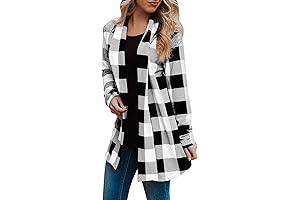 Wholesale Pallets of Returned Plaid Shirts for Women Casual Shacket Jacket Long...