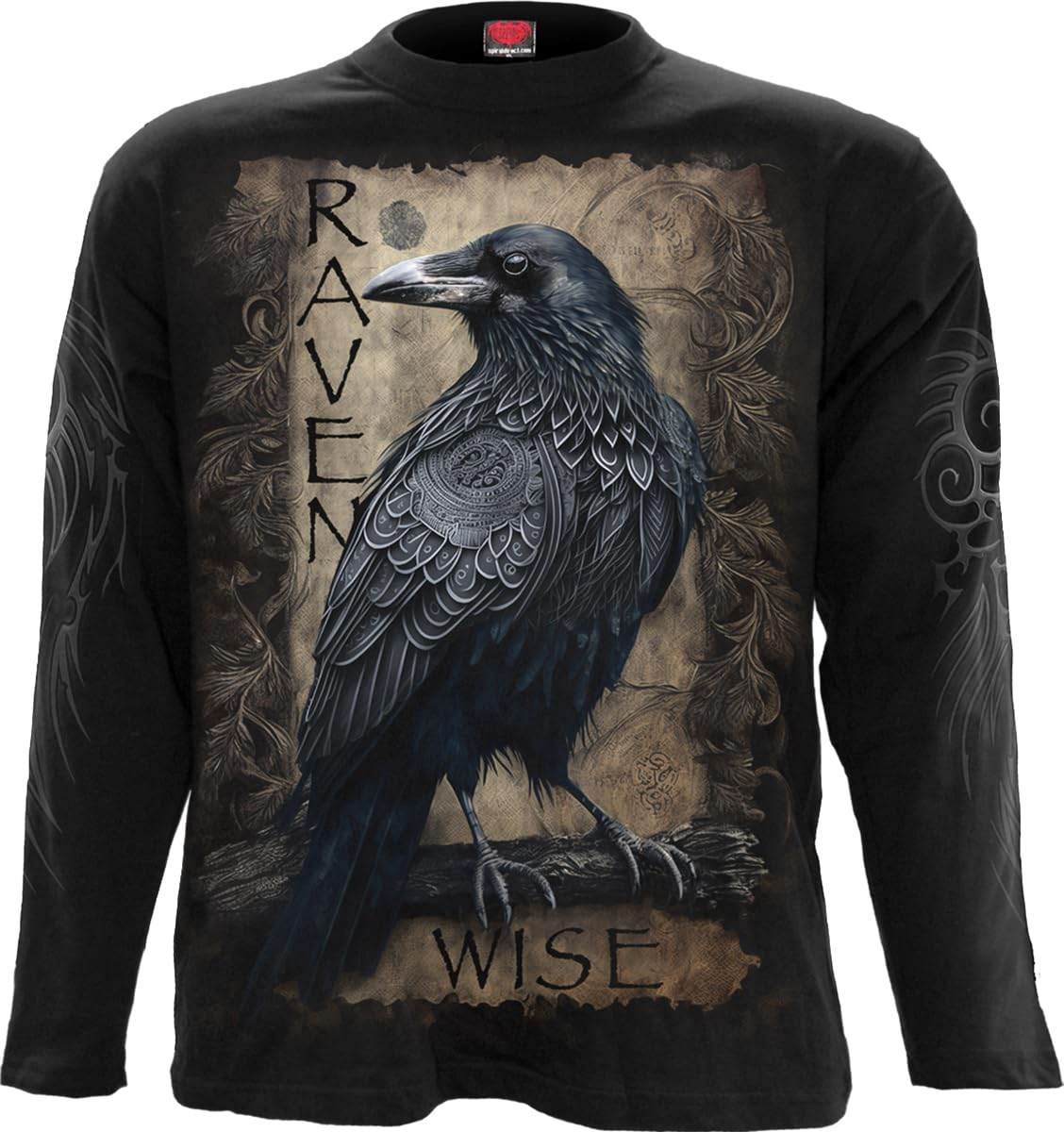 Spiral - Raven Wise - Longsleeve T-Shirt Black - XL