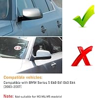 TTCR-II BMW 5-ös E60 E61 6-os E63 E64 tükörház fedél fényes fekete 2003-2007 3