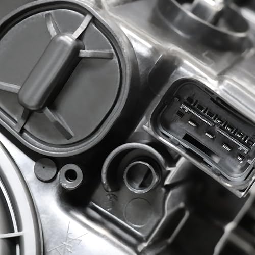 Miniatura 6 de Conjunto de faro delantero izquierdo de xenón HID 63117203244 apto para 2011 2012 2013 BBMMWW Serie 5 F10 carcasa negra, lente transparente PP y PC