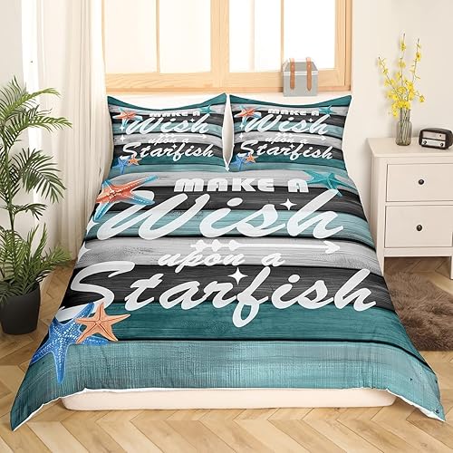 Miniatura 9 de Manfei Juego de funda de edredón para niños de hockey sobre hielo, tamaño matrimonial, funda de edredón azul con 2 fundas de almohada, juego de ropa