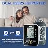 Monitor de Presión Arterial de Brazo, Máquina de Presión maguja, Monitor de Presión Automático Digital de Brazo Superior con Brazalete para Uso Doméstico 3