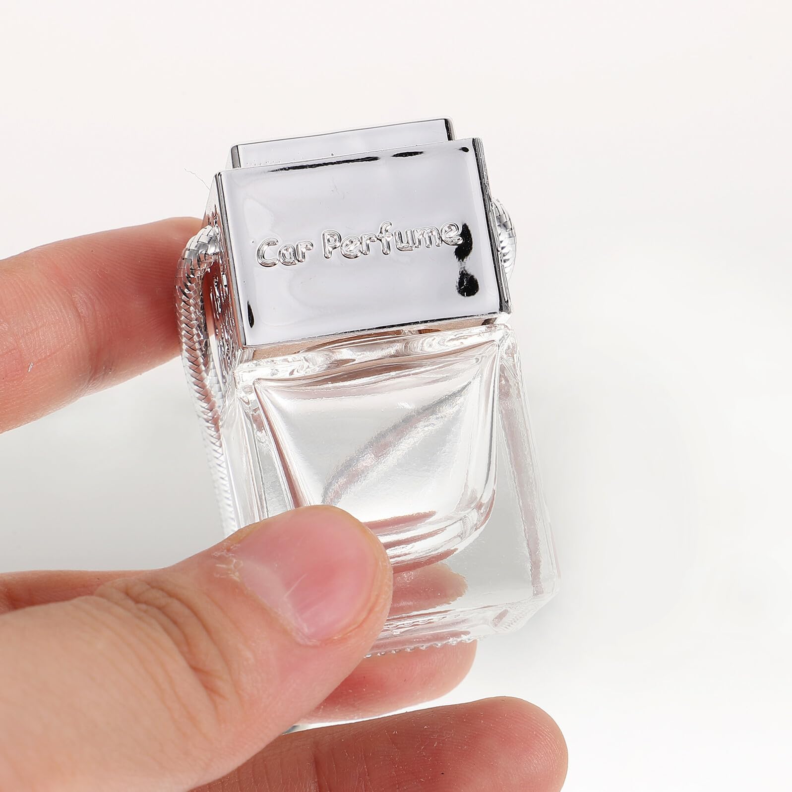 Beavorty 20 Stück Leere Glas Duftflaschen 8 Ml mit Silberner Kappe Nachfüllbarer Aromadiffusor für Auto Kompakter Tragbarer Duftzerstäuber für Aromatherapie und Raumdüfte