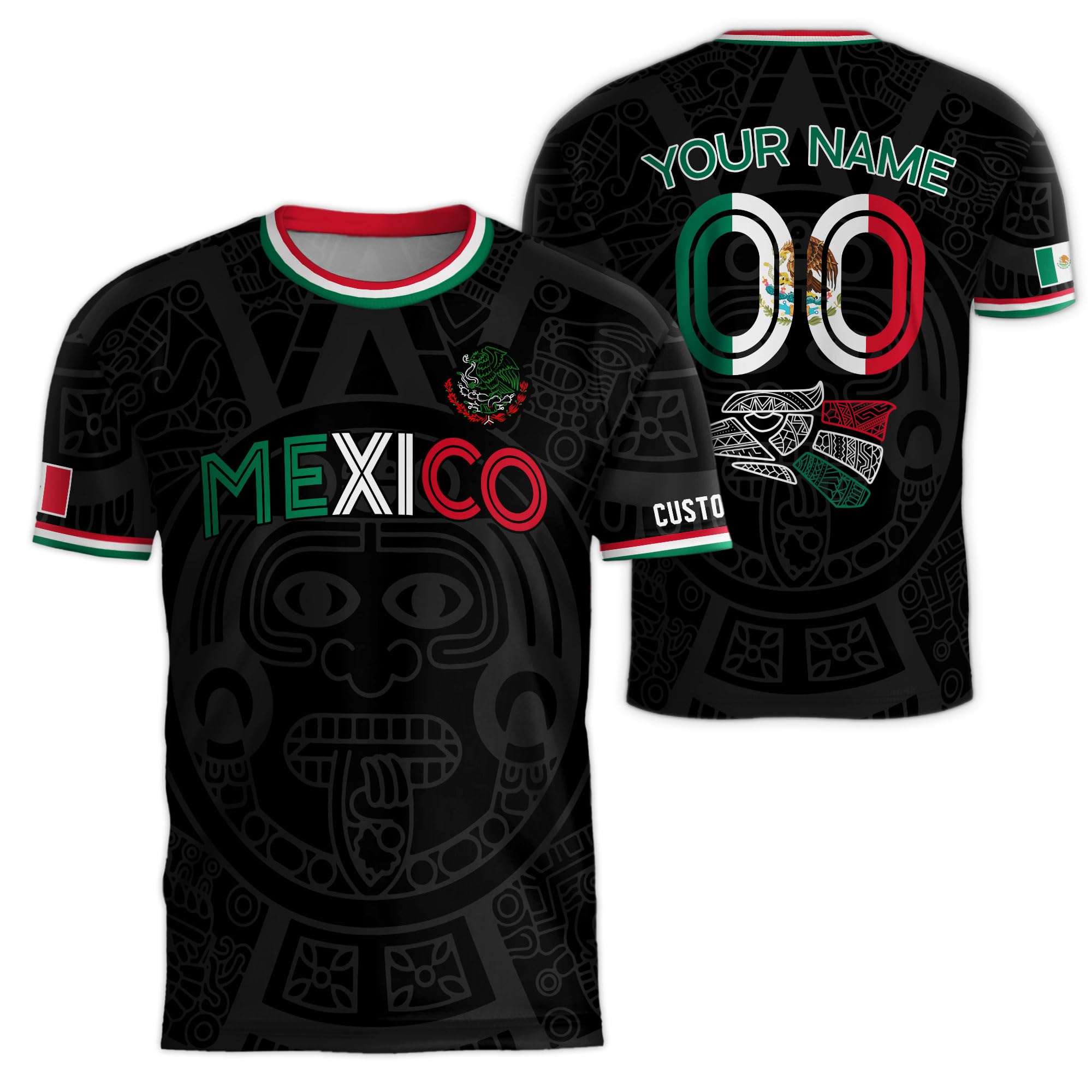 Customized Jersey De Mexico, Custom Mexican Soccer Jersey, Mexico Jersey Men, Retro Soccer Jerseys for Men 3
