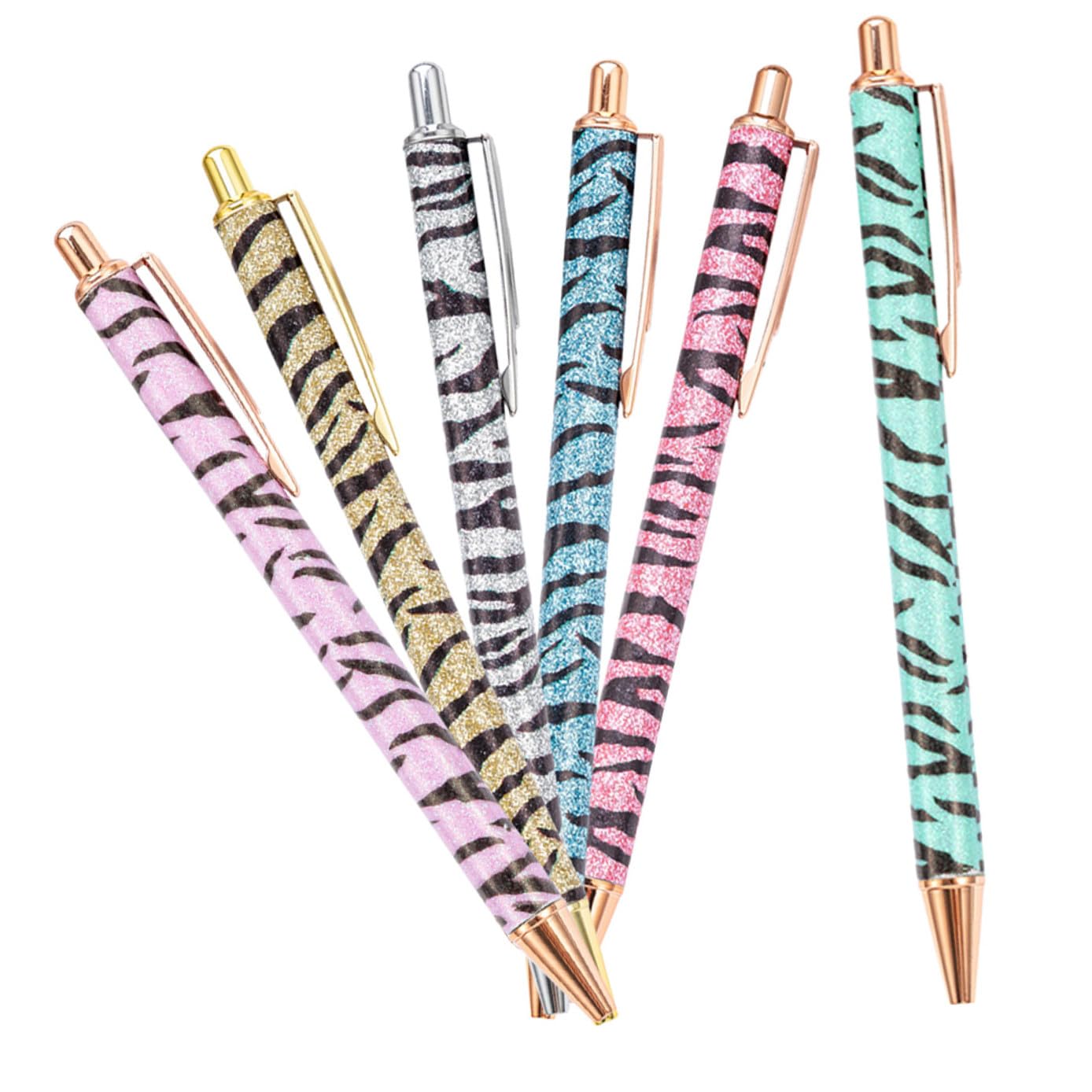 Bolígrafos de negocios con diseño retráctil Zebra para papelería de oficina, pack de 6 piezas 8