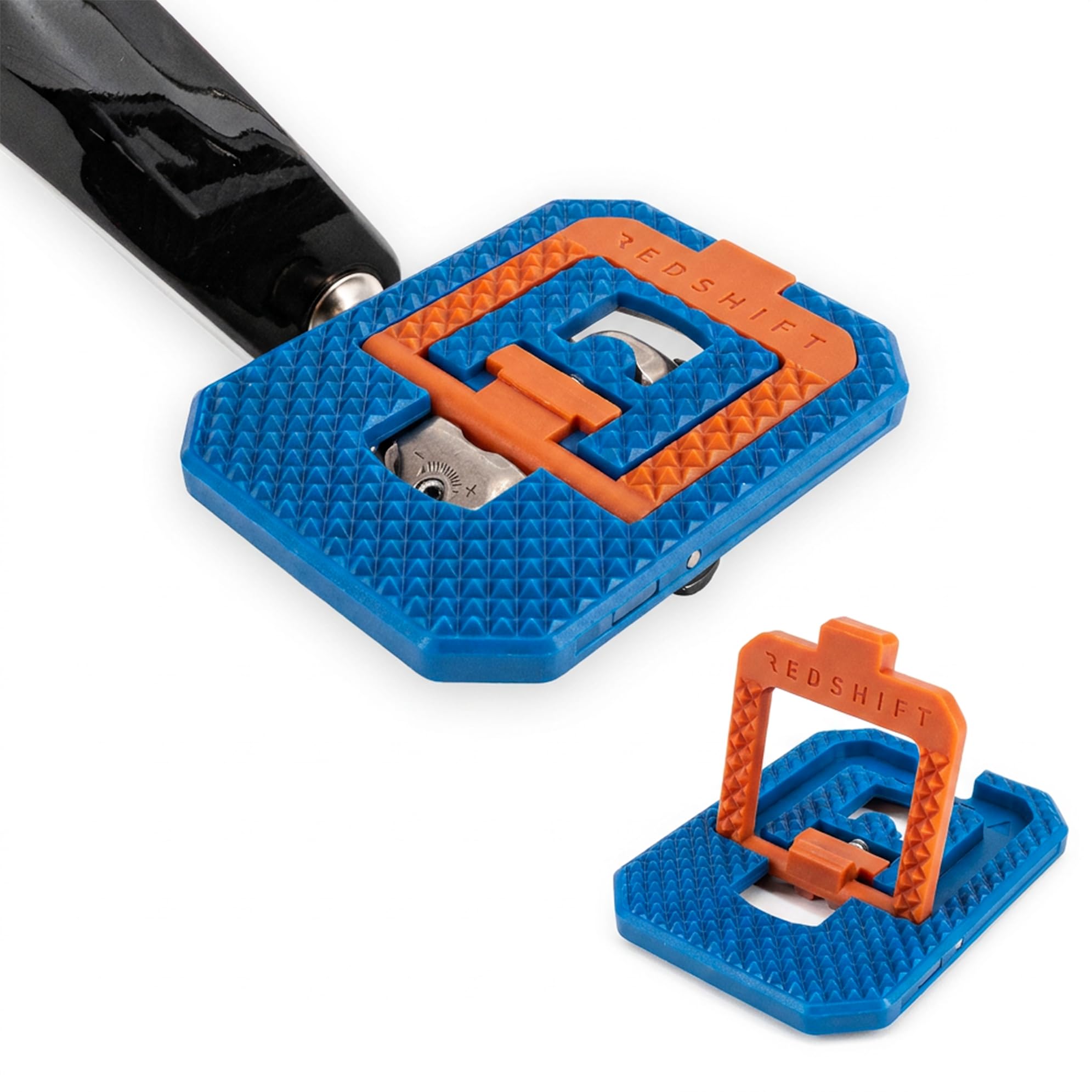 REDSHIFT Mousetrap Pedal Adapters for SPD Clipless, Blue/Orange