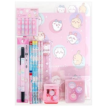 新品　文房具　まとめ売り Amazon | サンスター文具 ちいかわ 文具セット ともだち柄