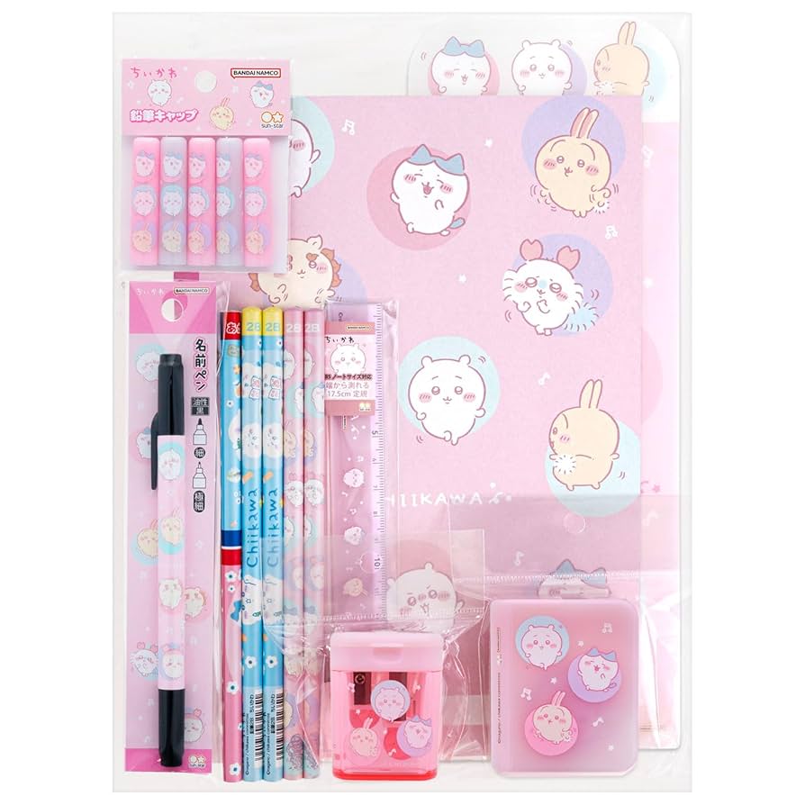 ちいかわセット Amazon | サンスター文具 ちいかわ 文具セット ともだち柄