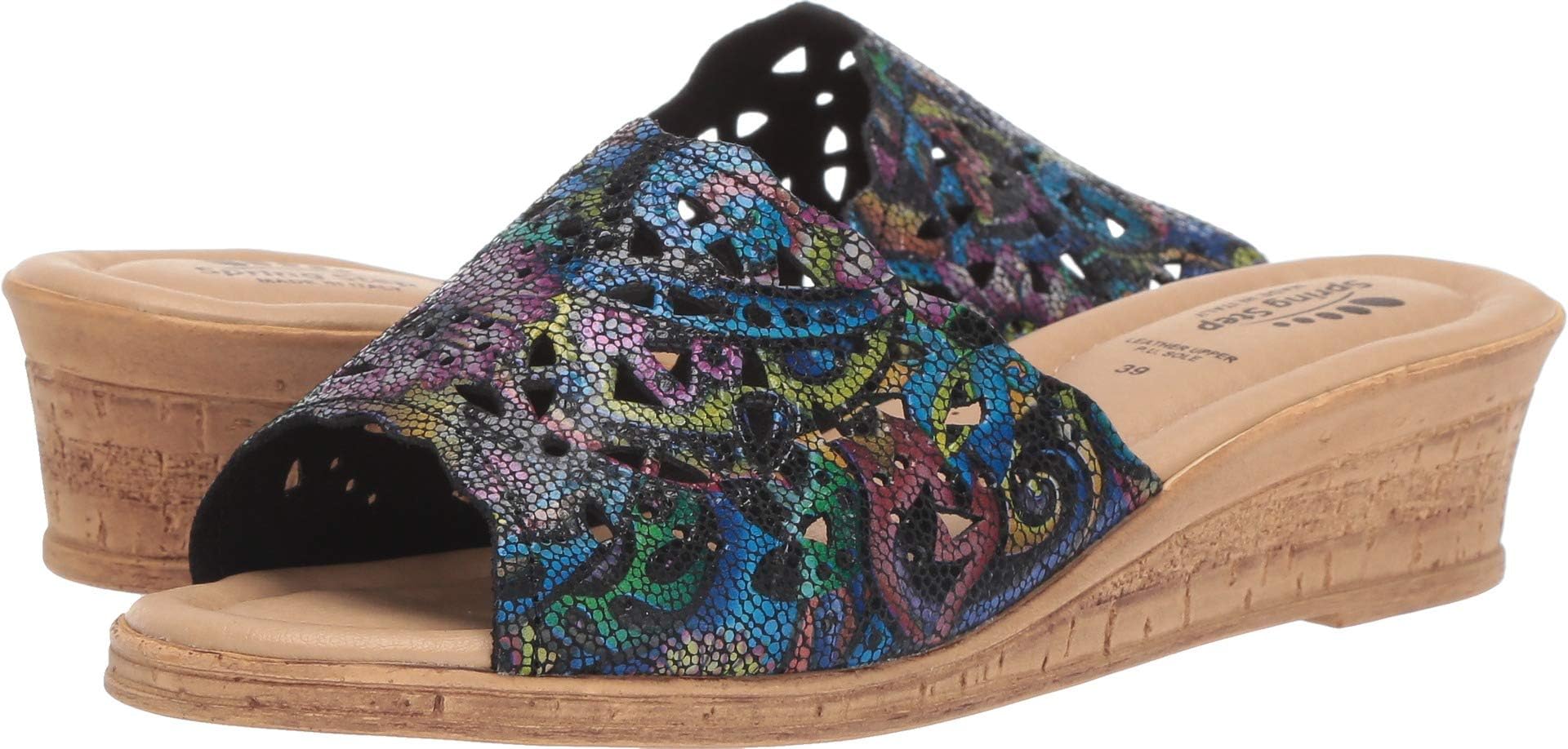 Spring StepWomen's Spring Step ESTELLA Fashion Wedge Slide Sandals