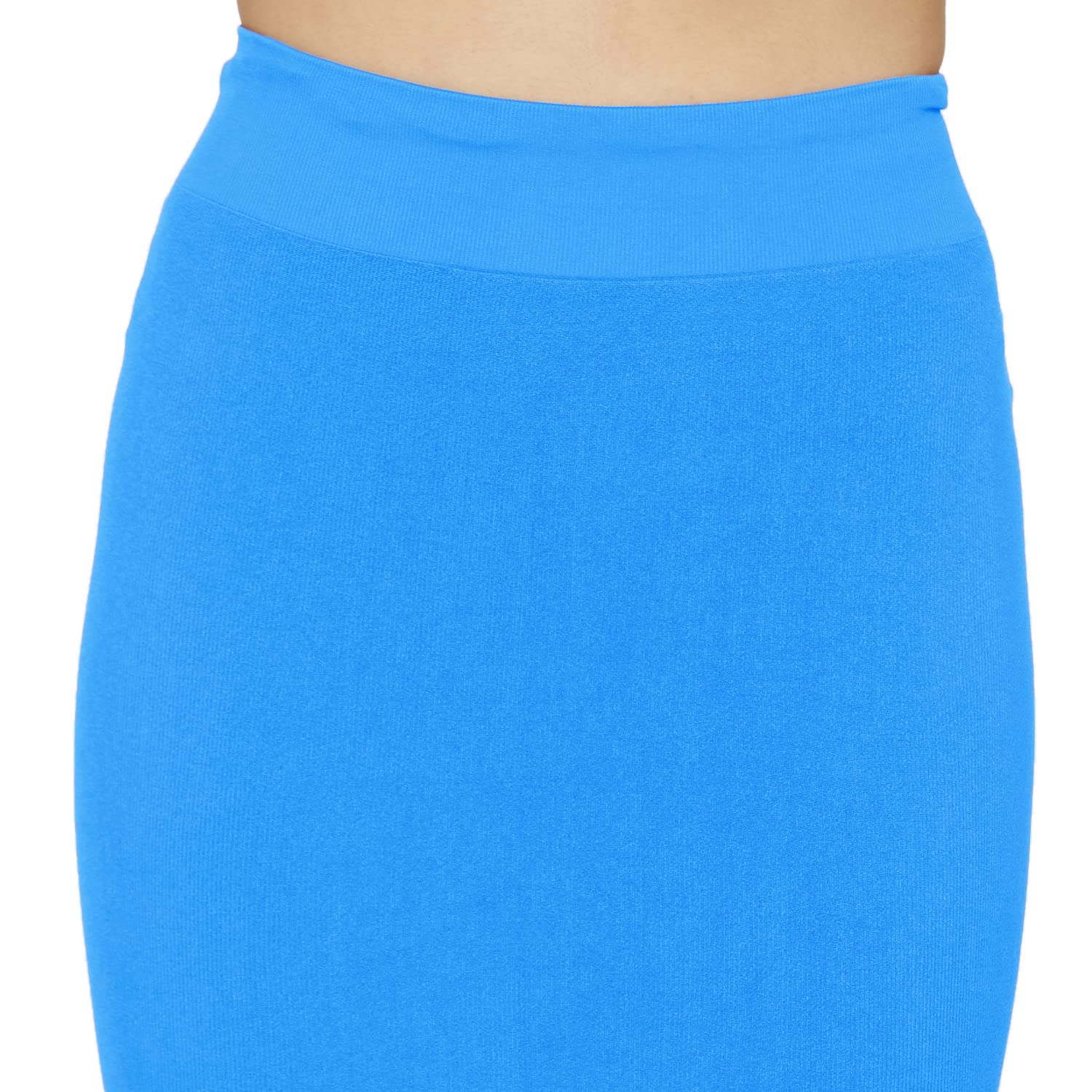 Zivame All Day Seamless Mermaid Saree Shapewear with Removable Drawcord for Women - Blue1 3