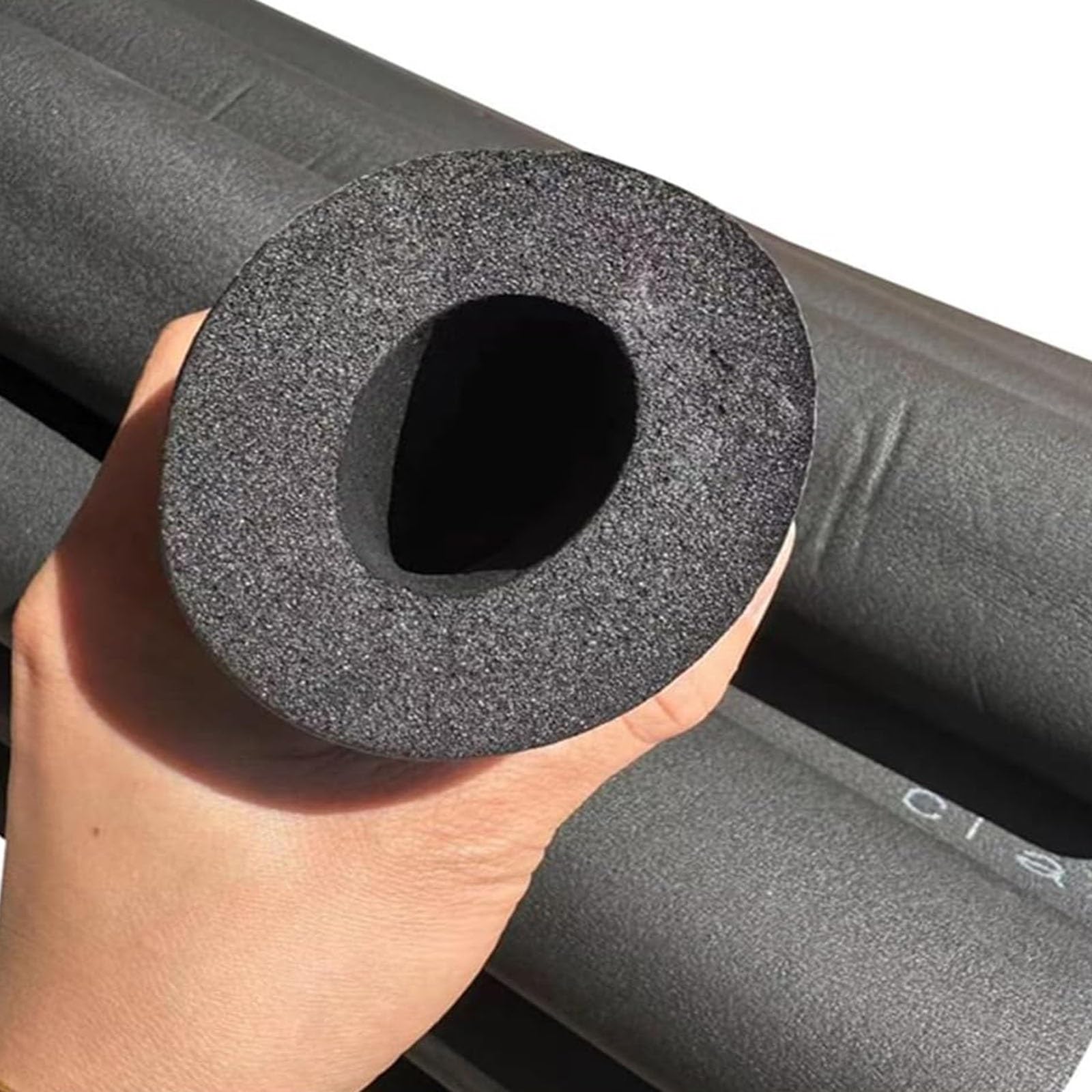 Pipe Insulation Foam Tube Outdoor Insulation Pipe Covers, ID 6, 10, 16, 20, 22, 38, 43, 50, 62, 76, 89, 108 Mm, 200 Cm Long, 20mm TK(ID 25mm(1''))