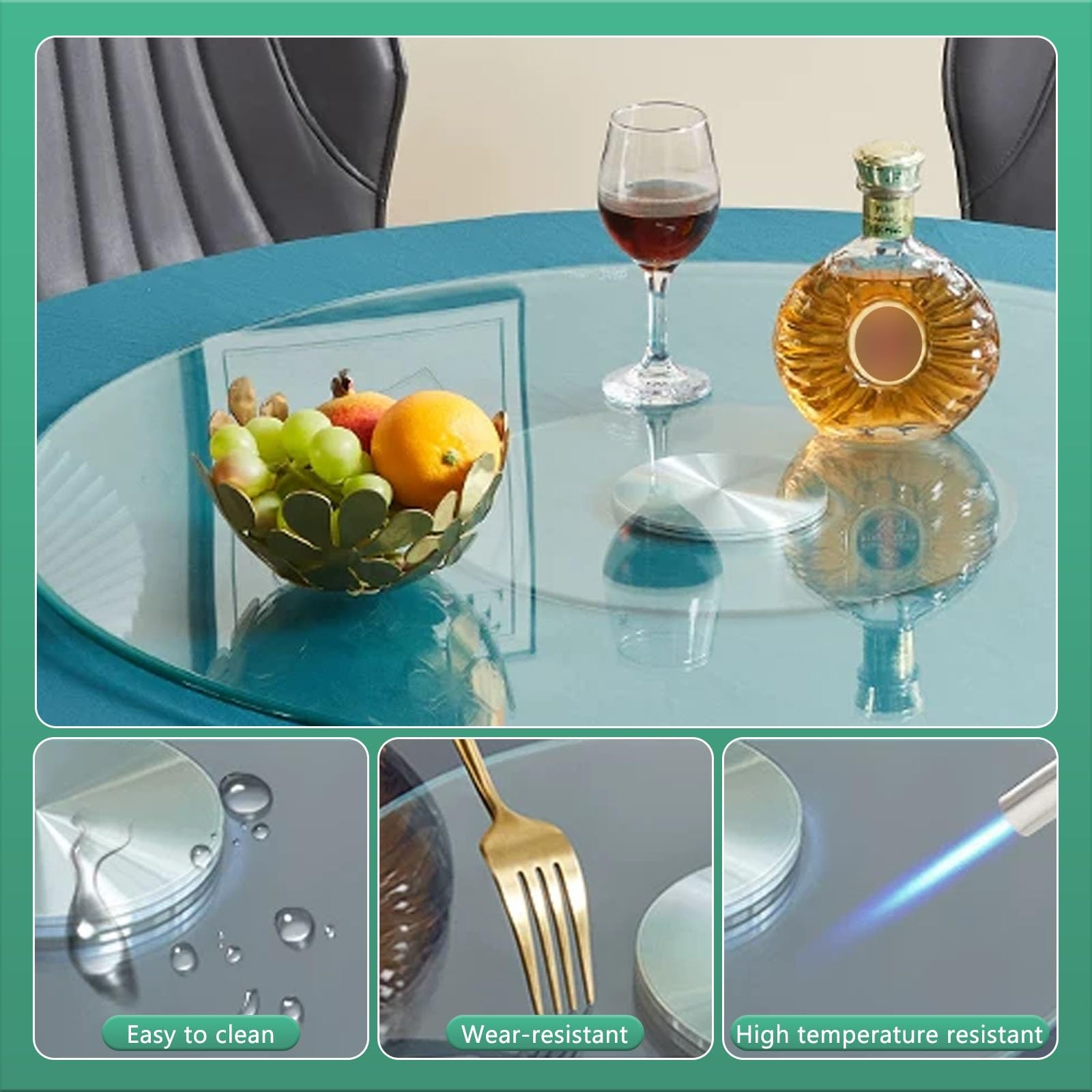 Lazy Susan, organizer per giradischi, piatto rotante per uso domestico, ristoranti, feste, matrimoni, eventi
