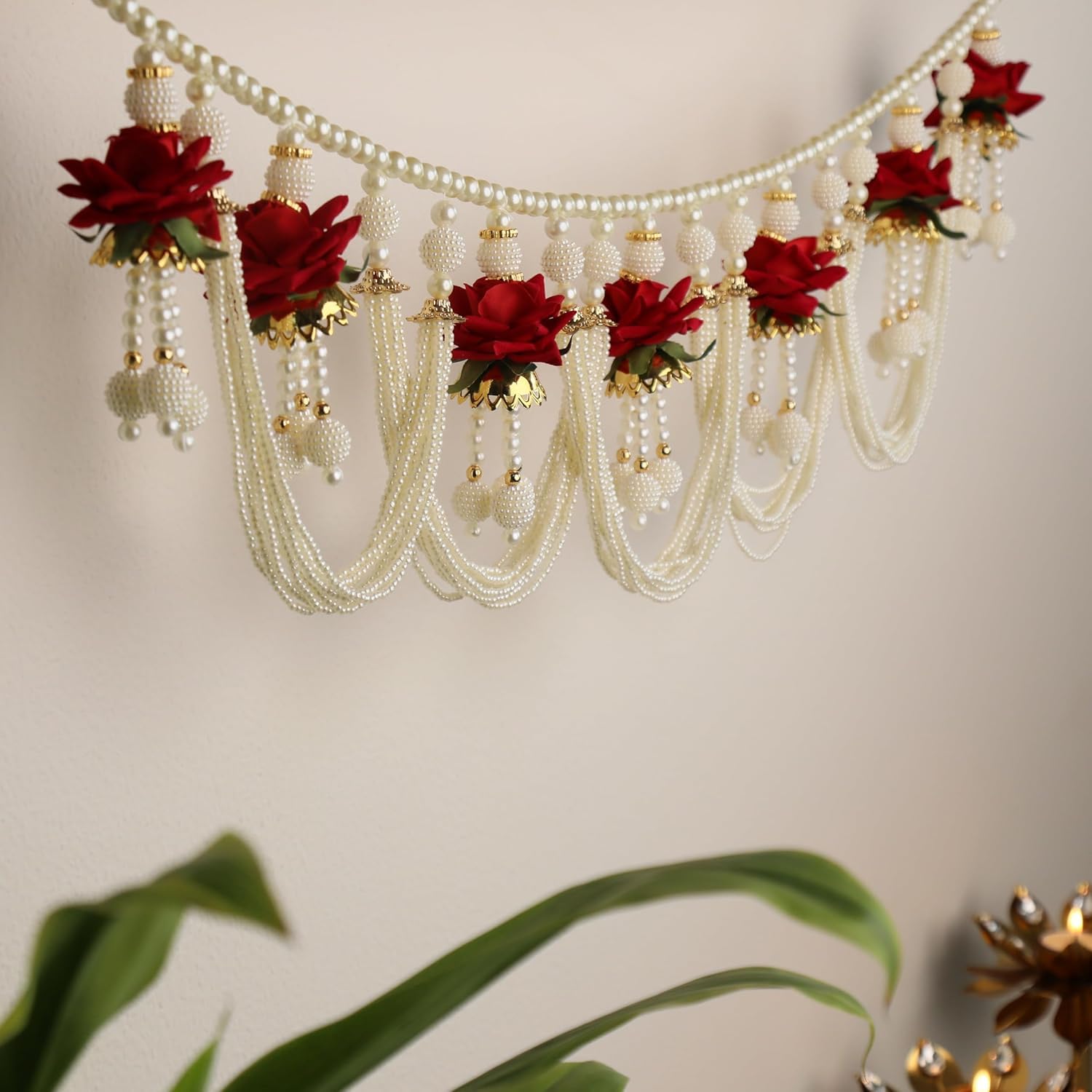 Handmade Indian Toran - Traditional Door Decor -1 Handmade Indian Toran - Traditional Door Decor -1