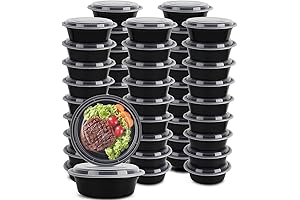 50-Pack 32oz Meal Prep Bowls with Lids