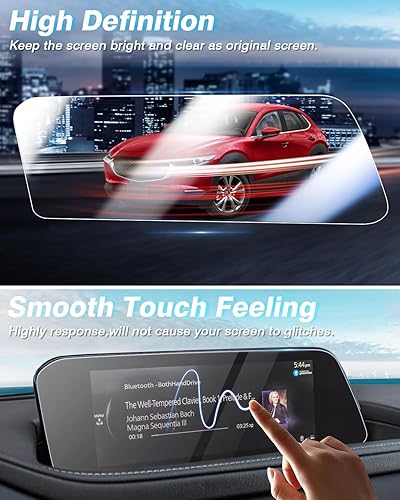 Miniatura 6 de Karltys Paquete de 2 protectores de pantalla para Mazda 32020-2024 CX-30 de 8.8 pulgadas, accesorios protectores de vidrio templado CX30, cubierta