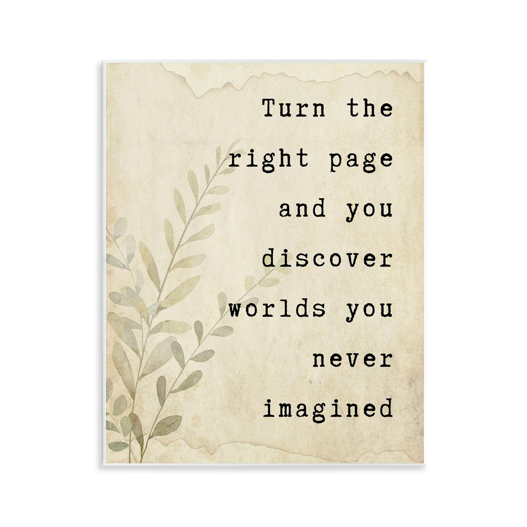 Stupell Industries 'Literary Wonders Quote', Wall Plaque Art, 11 x 14 Inches, Easy to Hang and Sturdy, Made in USA, by Julia Frost