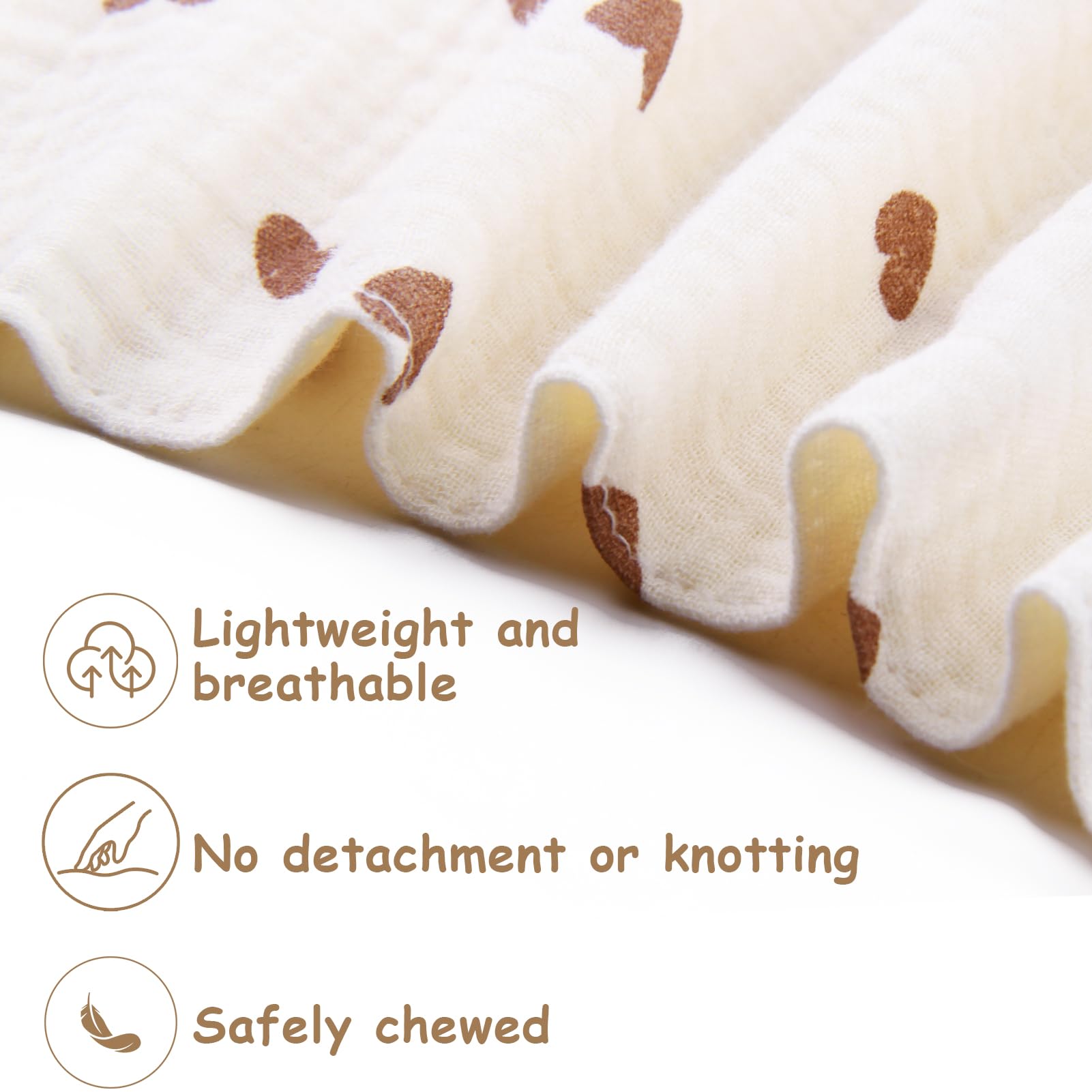 ORUZA Baby Comforters - Rabbit Baby Blanket for Infant Toddler Newborn Boys and Girls, Beige Khaki - Image 4