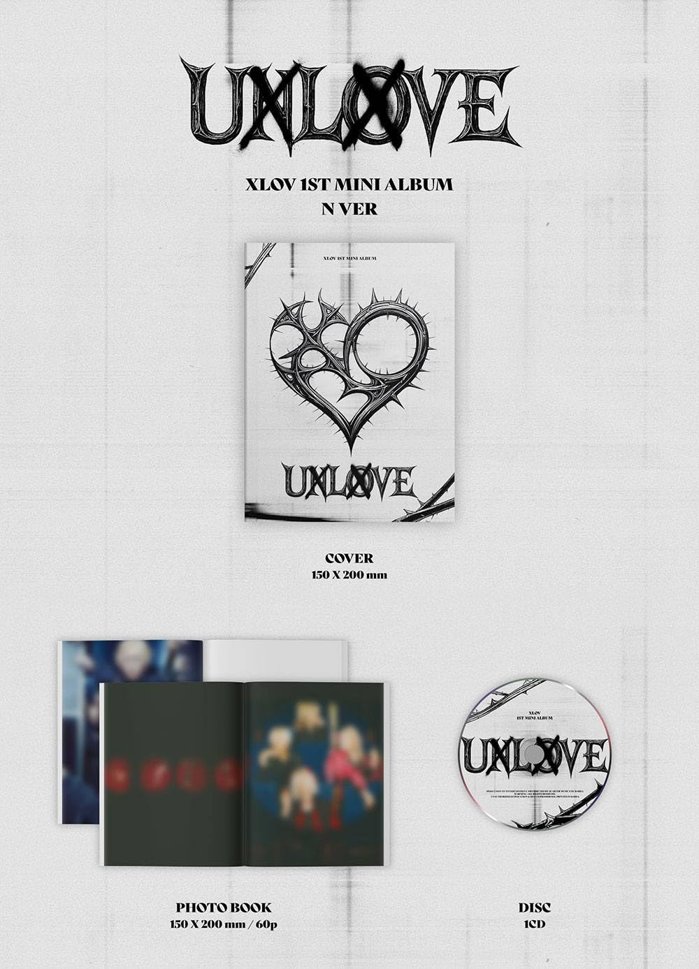 Amazon.co.jp: XLOV (エックスラブ) - 1ST MINI [ UXLXVE ] 韓国盤 (N