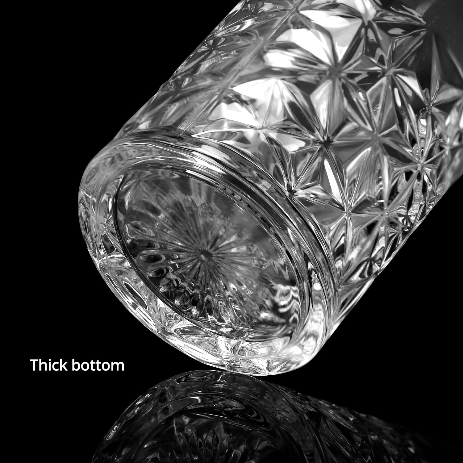 Paquete de 4 vasos de mezcla de cóctel, vasos de mezcla de 24 onzas, vasos de mezcla de cóctel de cristal 4