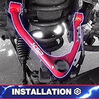 Vista 7 de KSP Brazos de Control Superiores de 2-4" para Silverado Sierra 2007-2018, Brazo de Control de Acero Ajustable Compatible con Chevy GMC Avalanche
