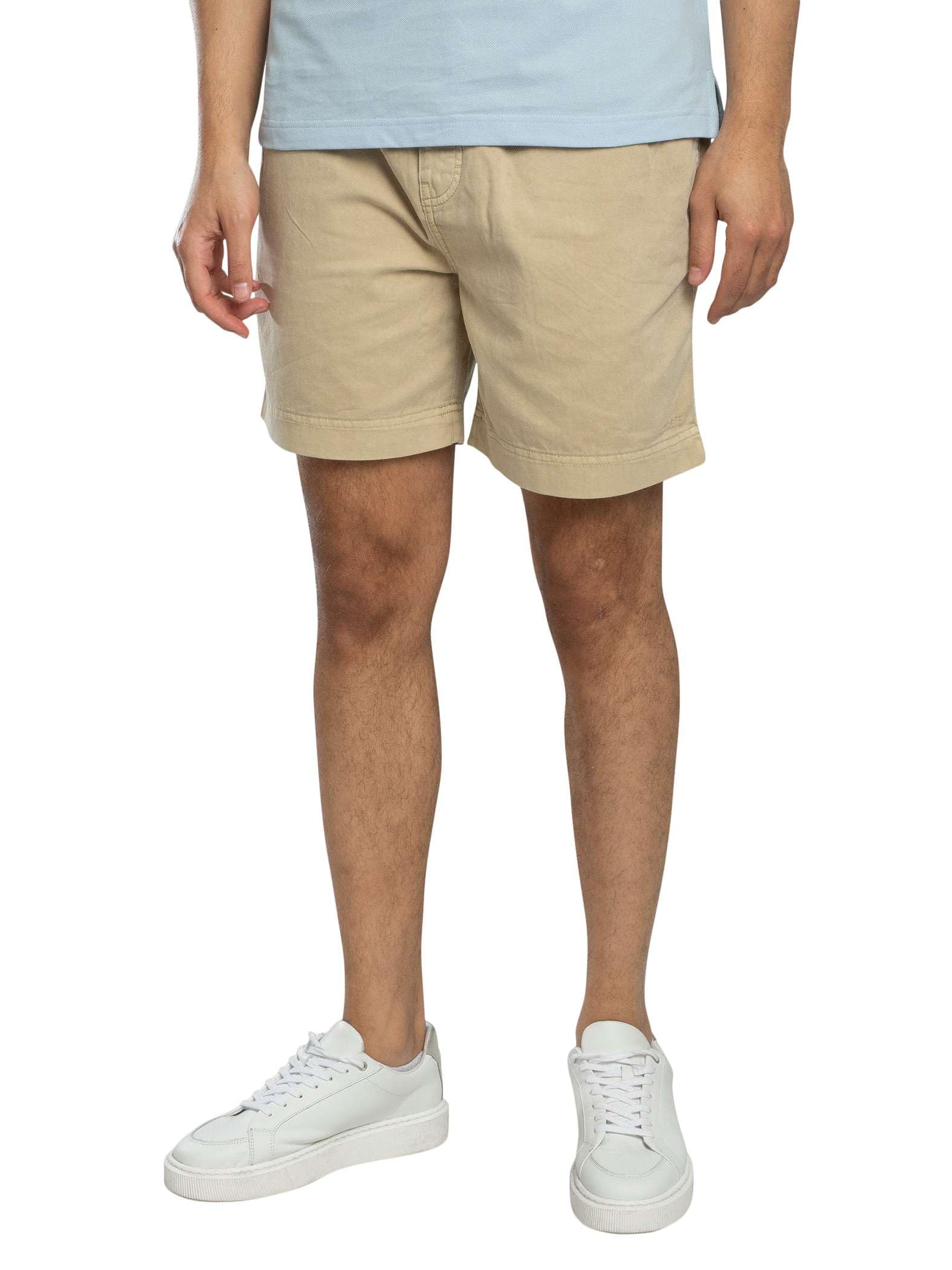 GANT Men's Regular Sunfaded Shorts, Oat Beige, L
