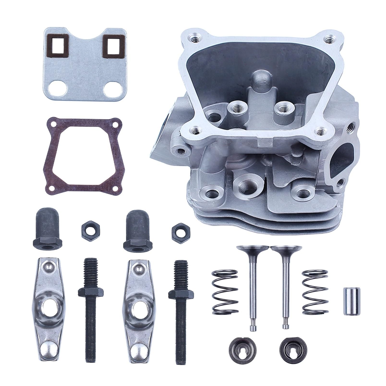 Juego de resortes for balancín válvula y Culata Motor Compatible con Honda GX160, GX200, Modelos Chinos 168F, 5, HP, 6, 2 kW 3