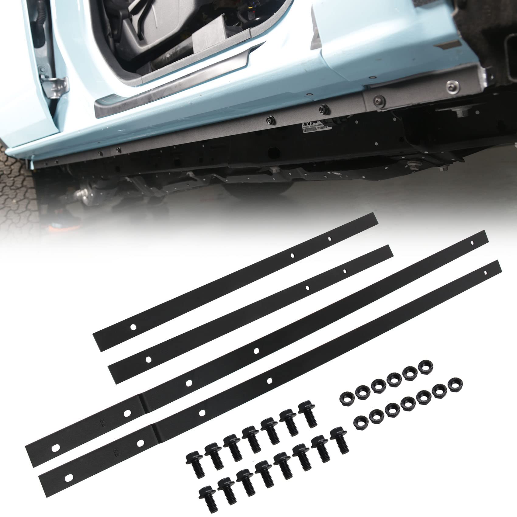 Photo 1 of Pinch Weld Covers Side Skirts Compatible with 2021 2022 2023 Ford Bronco