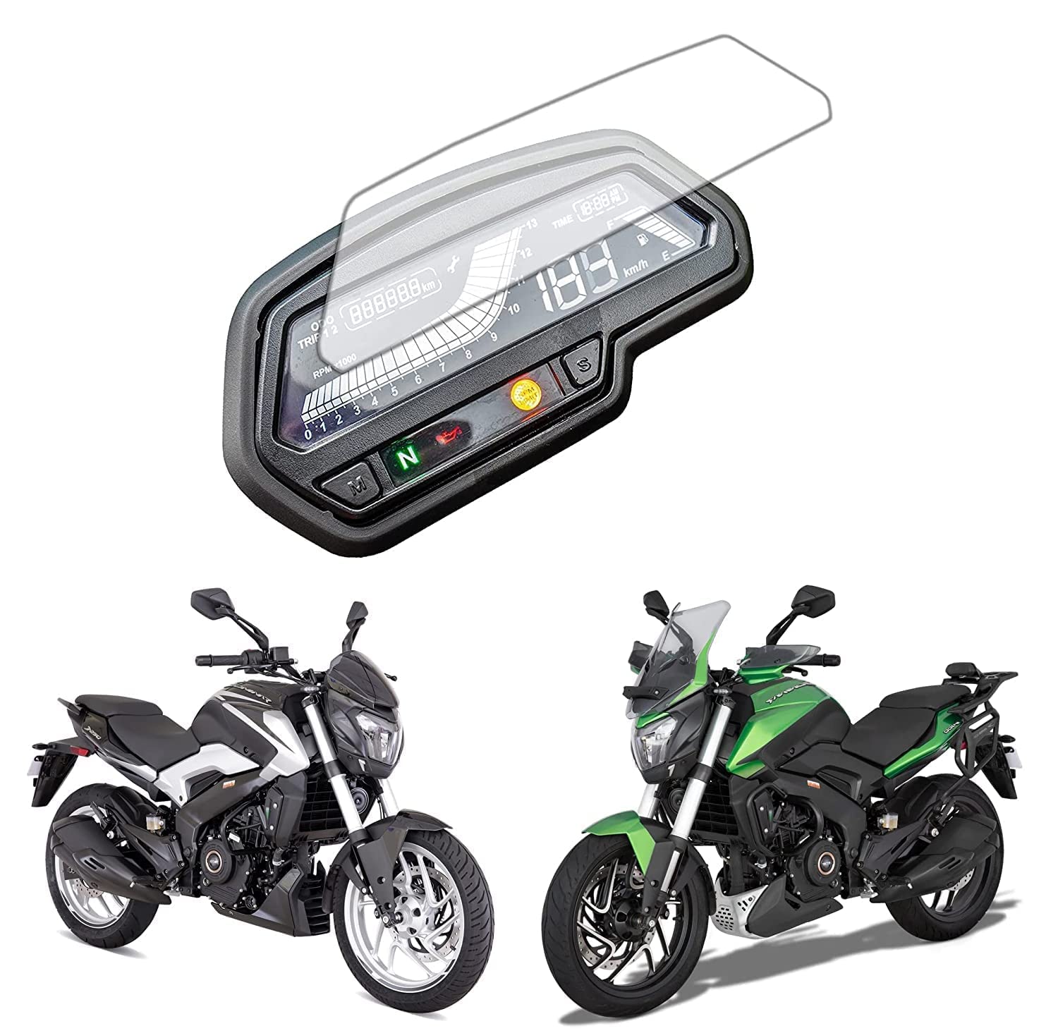 Avigear Motorcycle Bike Speedometer Screen Protector Scratch Guard Compatible For Bajaj Dominar 250, 400 cc