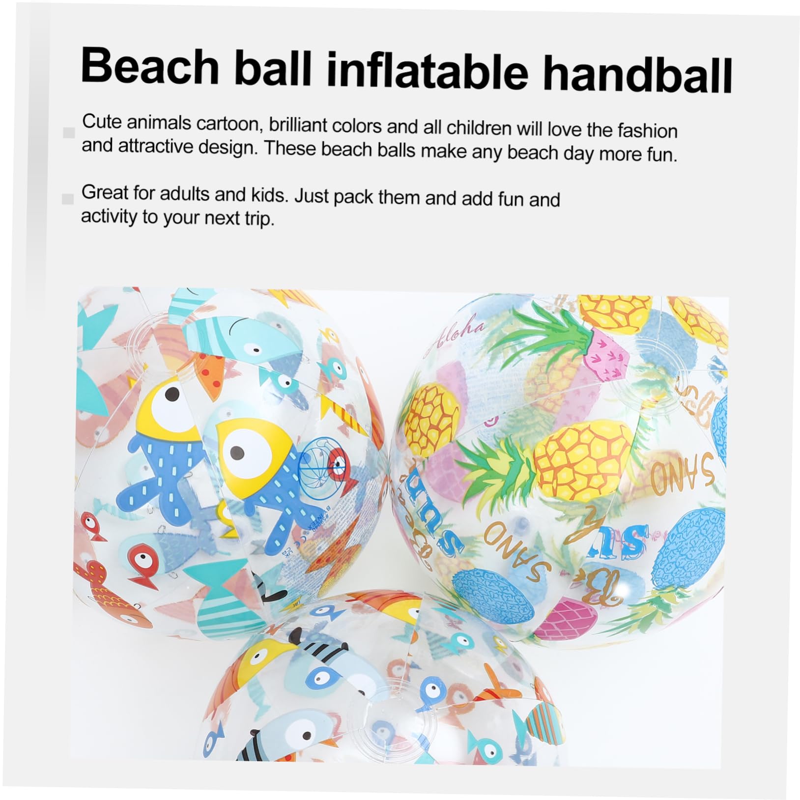 Alasum 9 STK Spielen Im Freien Für Glitzernde Strandbälle Strandspielzeug Für Kleinkinder Lebhafter Strand Wasserball Aufblasen Wasserbälle Für Kinder Aufblasbarer Strand Riesiger Strand