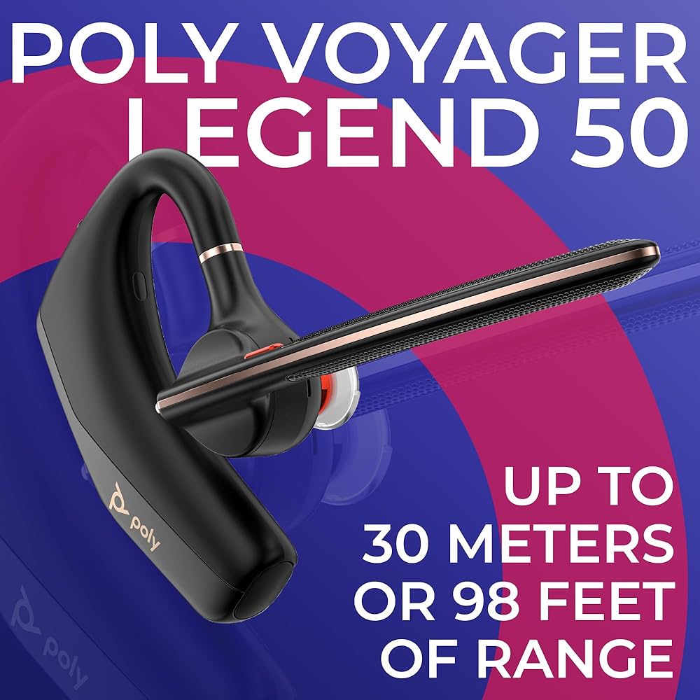 ヘッドホン POLY VOYAGER LEGEND 50 UC Poly Voyager Legend 50 UC Bluetooth Earbuds, Charging Case