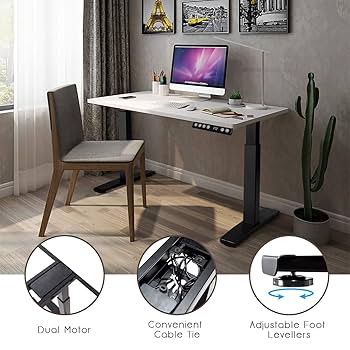 テーブル・机 mk Amazon.com: Tangkula Dual Motor Electric Standing Desk Frame
