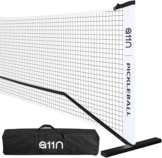 A11N SPORTS Designed for All Weather Conditions with Steady Metal Frame and Strong PE Net, Regulation Size Net with Carrying Bag- 22’ Wide x 36” Tall, Indoor/Outdoor Use