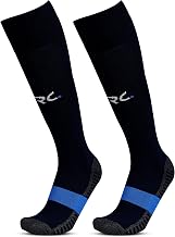 RC. ROYAL CLASS Football Socks -Knee High Unisex, Cushioned Sole, Hi-Performance, Breathable, Cotton,Ventilated,Moisture Wicking,Anti-Odour,Uniform, Football/Soccer Socks For Kids to Adults-Pack of 1