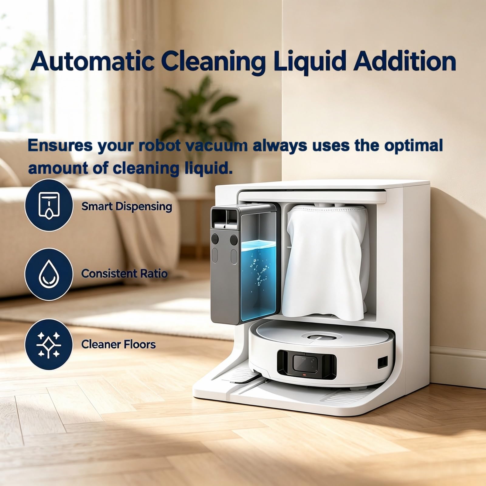 Module Ajout Liquide Compatible Avec Dreame X50 Ultra /L40 Ultra | Pour P10 Pro Ultra/L10s Ultra Gen2/L10s Pro Ultra Heat. Valve de précision et anti-fuite. Restaure le nettoyage.(5PCS)