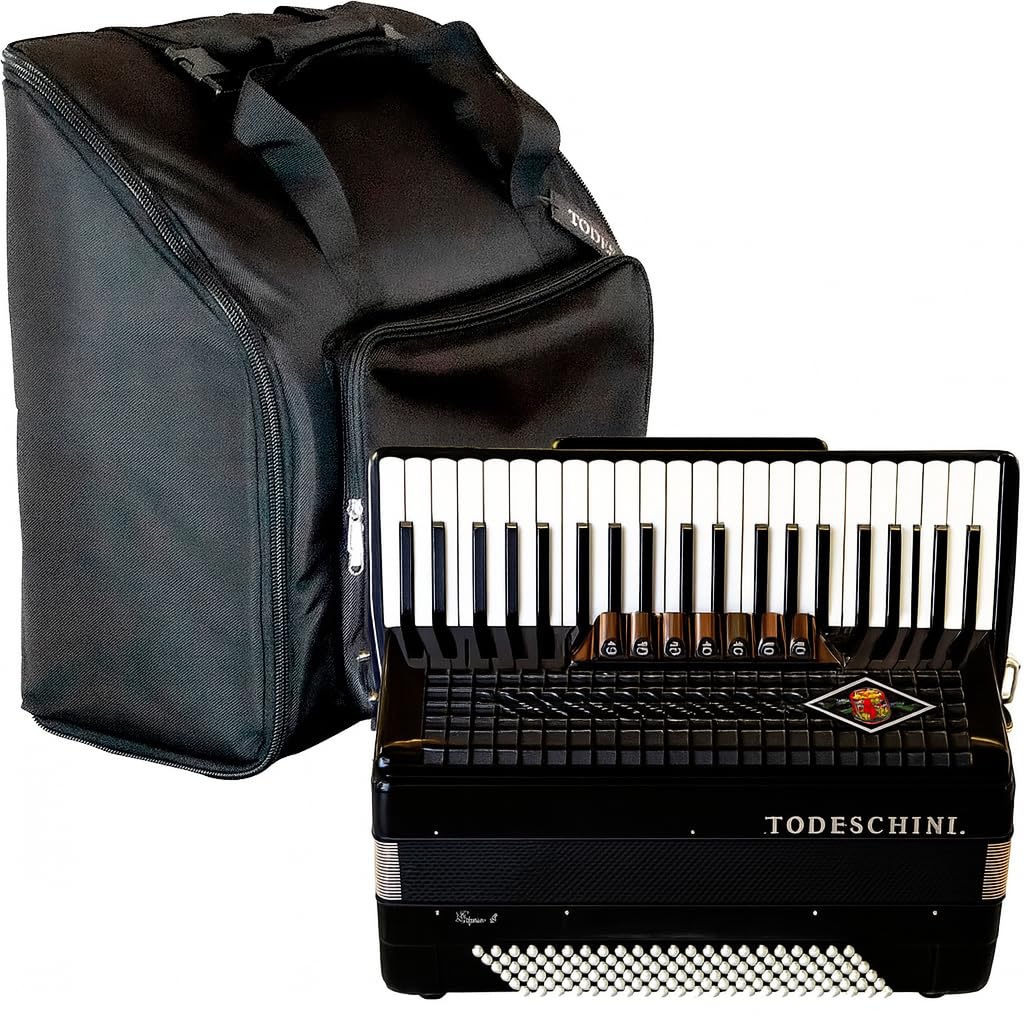 Acordeon Todeschini Yw827 41 Teclas 120 Baixos Preto : Amazon.com