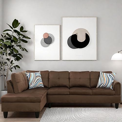 Miniatura 22 de Sofá modular en forma de L, sofá modular con diván, modernos sofás modulares, muebles para sala de estar, apartamento, oficina, dormitorio, color