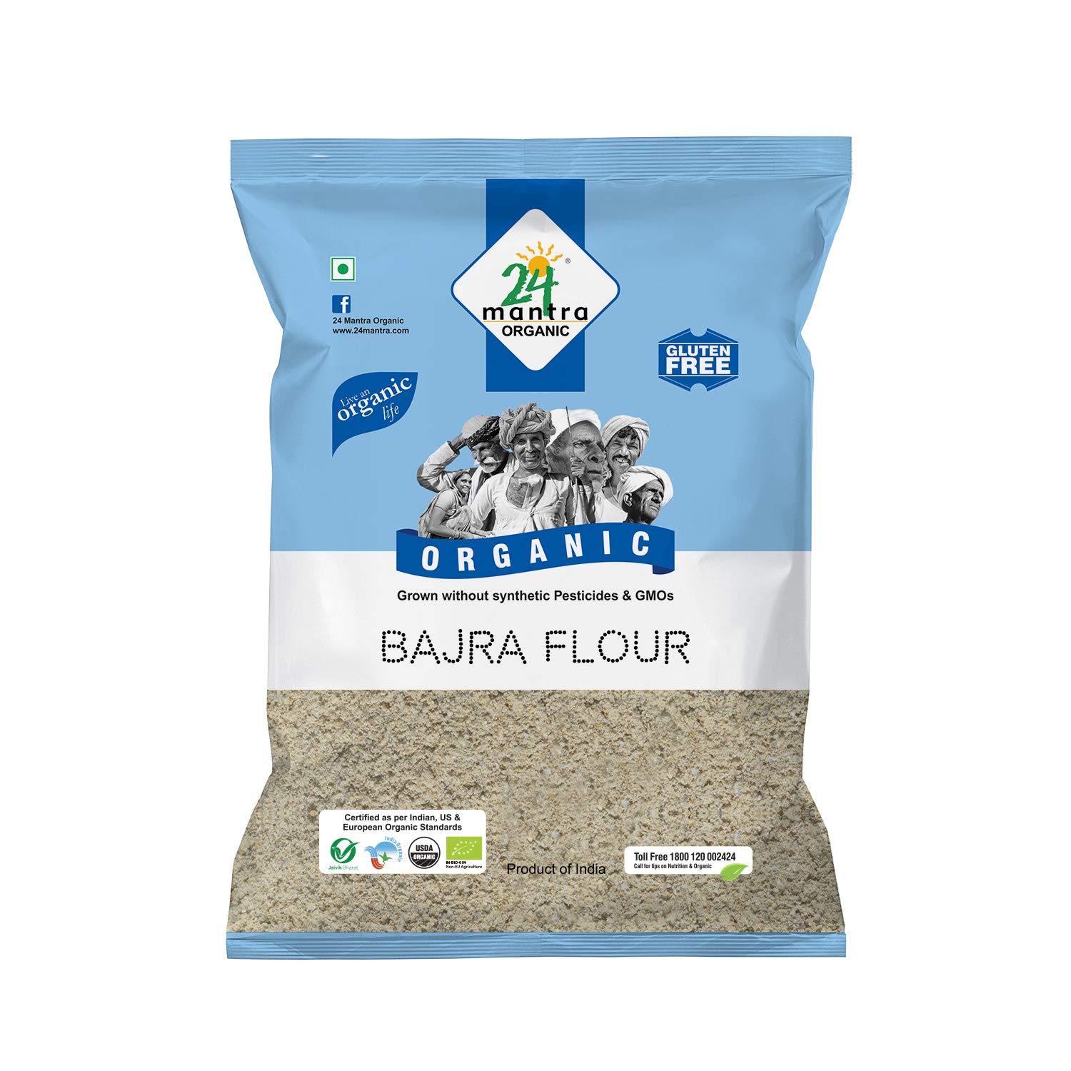 Buy 24 Mantra Bajra (Pearl Millet) Flour, 500g Online at desertcartINDIA