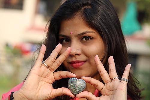 Miniatura 7 de Jet Ruby Fuschita Corazón hinchado Piedra Espíritu Guía de Piedra Piedra Cristal Blanco Terapia Curación Chakra Equilibrio Energía Amor Divino
