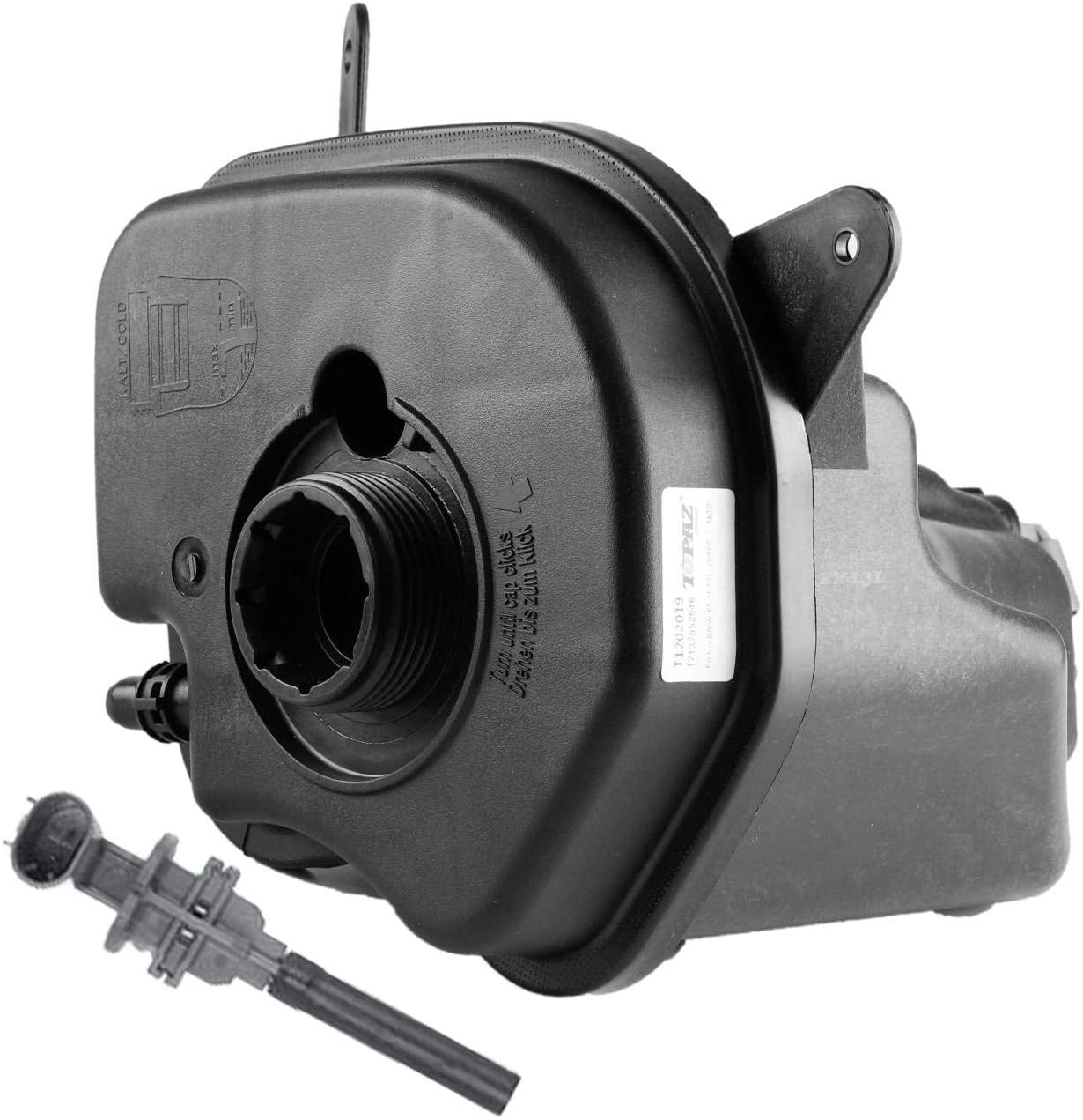 TOPAZ 17137552546 Radiator Coolant Overflow Bottle Reservoir Expansion Tank + Sensor