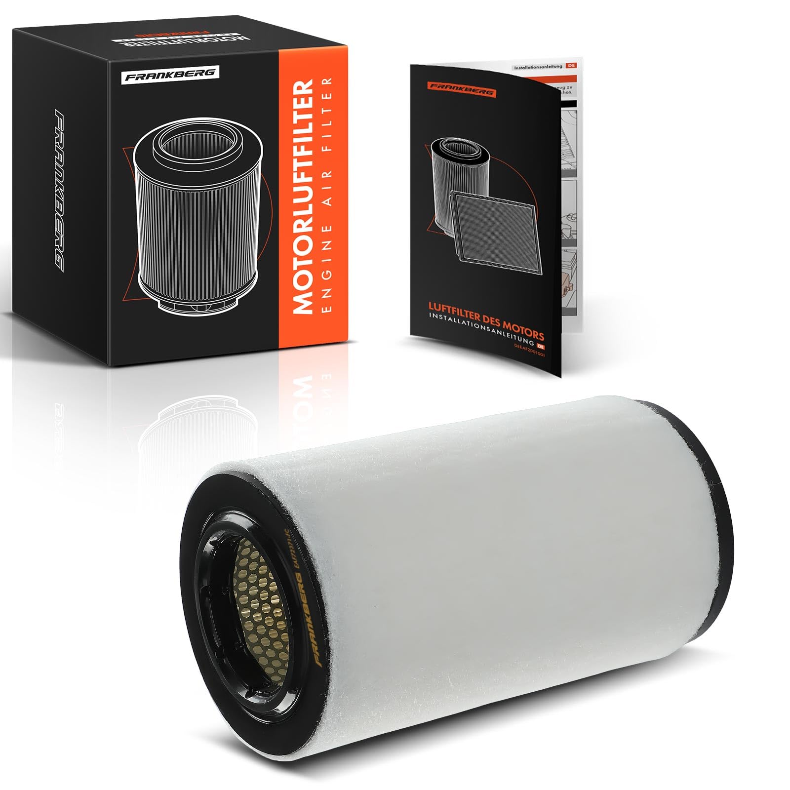 Frankberg Air Filter Compatible with Jumper 2.0L-3.0L 2006-2024 Ducato 250 2.0L-3.0L 2006-2024 Movano C U9 2.2L 2021-2023 Boxer 2.0L-3.0L 2006-2024 Replace# 1354884080