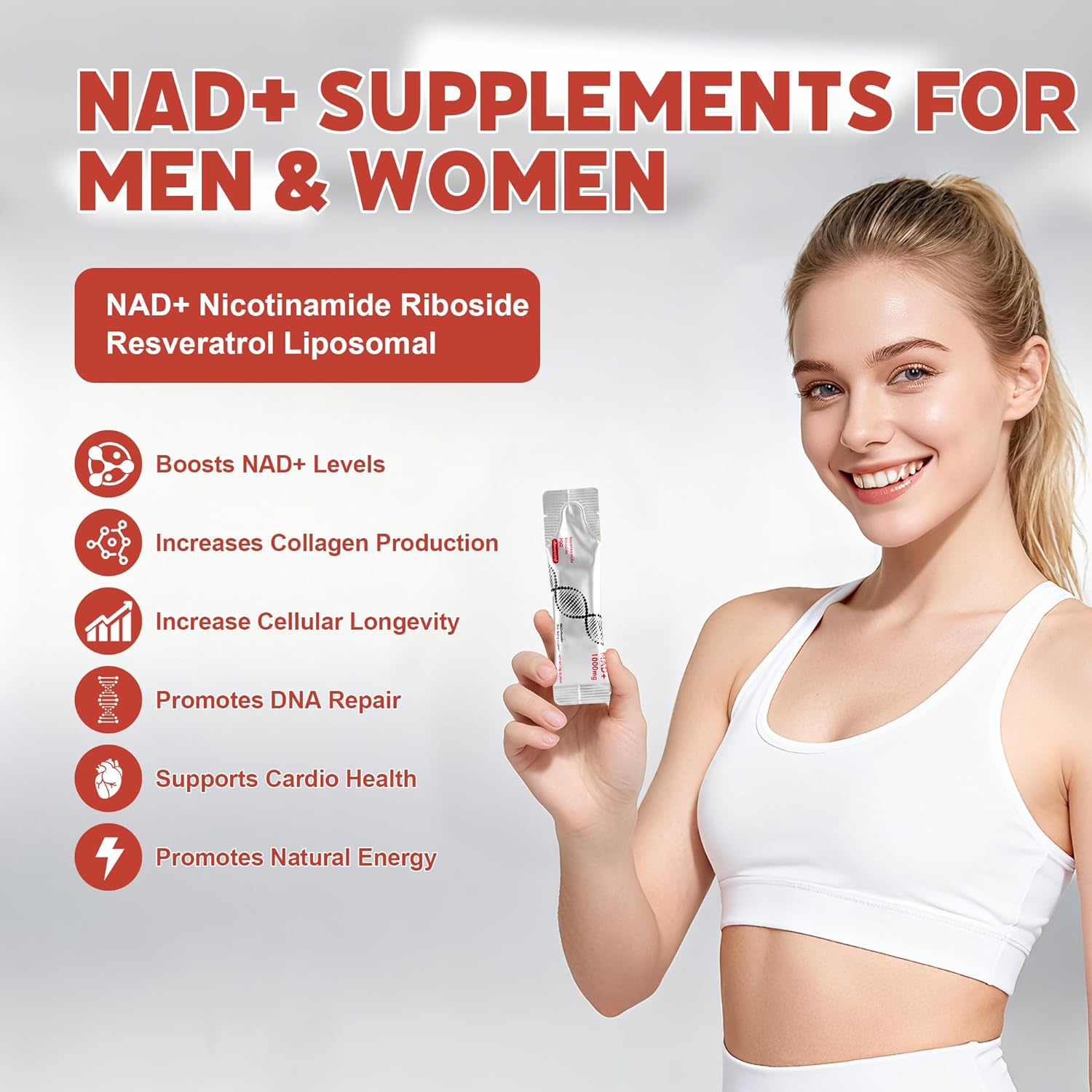 Liquid Supplement 1000mg, High-Potency Formula with Nicotinamide Riboside, Resveratrol & PQQ – Supports Cellular Energy, Focus & Healthy Aging, 1 Pack - Image 5