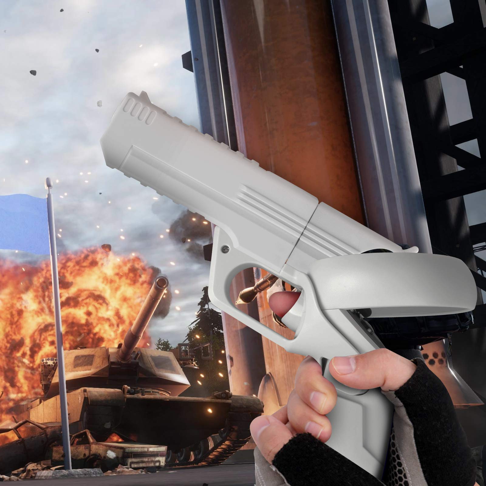 Buy Esimen VR Game Gun for Oculus Quest 2 Controllers Pistol Case