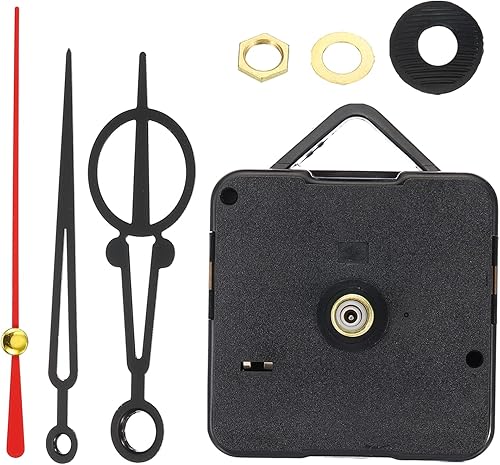 PATIKIL Mecanismo de reloj de repuesto, 1 juego de mecanismo de reloj de cuarzo, funciona con pilas, reloj de pared colgante para bricolaje, kit de