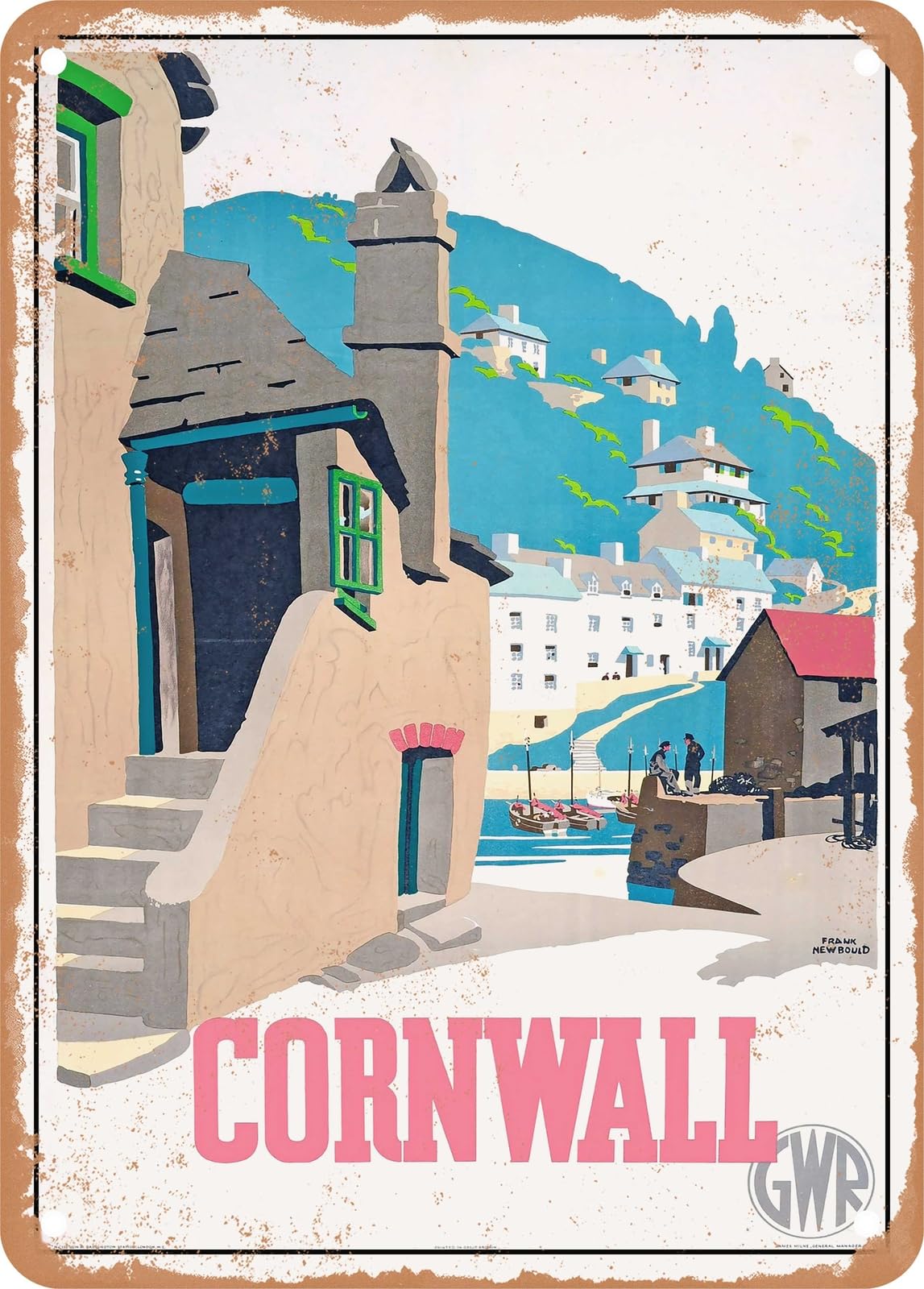 METAL SIGN - 1936 Cornwall GWR Vintage Ad home decor