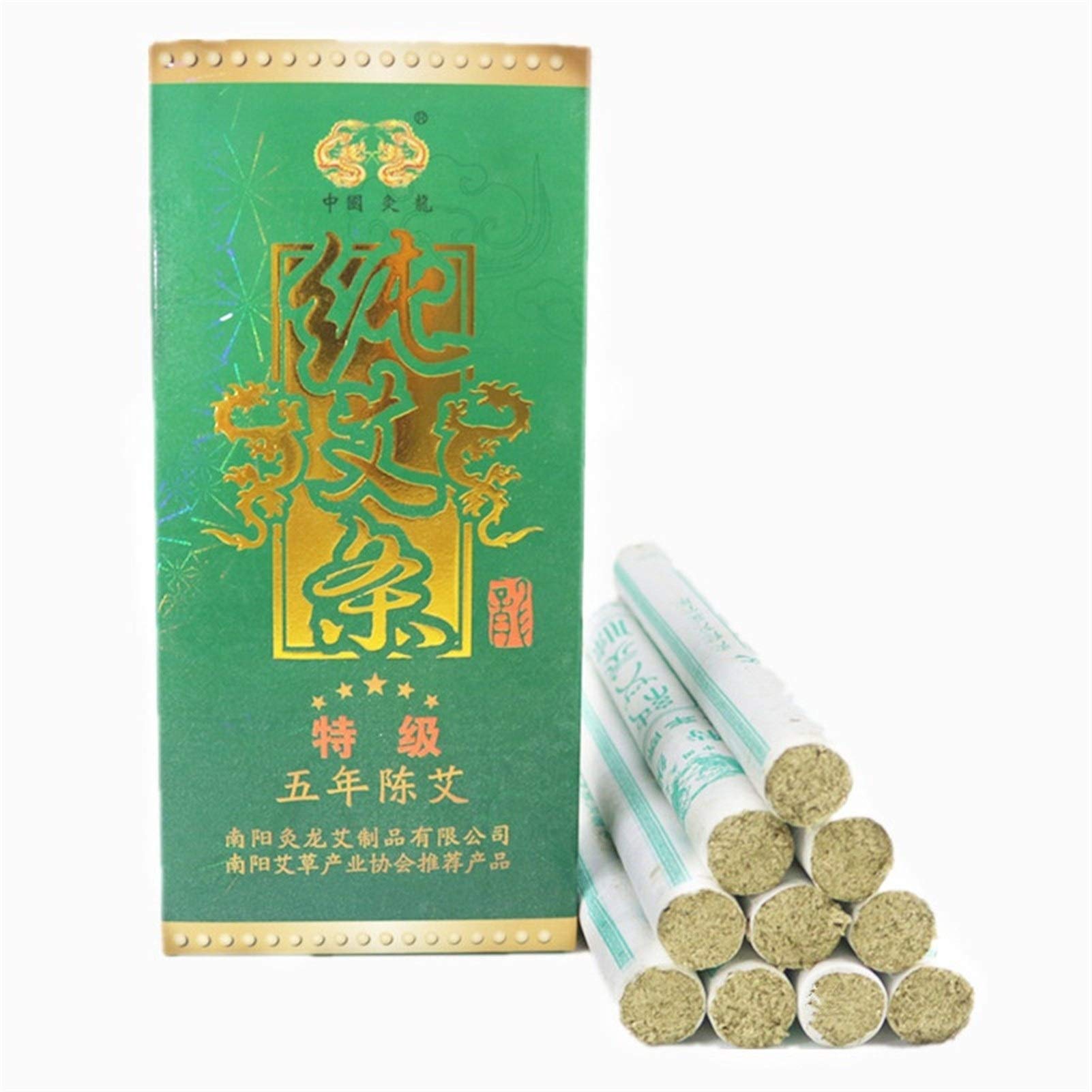 Izhaogjing One Color Moxa Stick, Moxibustion Sticks Five Years Moxa - Natural Moxa Rolls Sticks Moxibustion Smokeless Moxa Stick Wild Mugwort